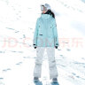 DOOK SNOW 2023新款滑雪服女套装韩国单板双板防风防水保暖夹棉滑雪装备 808粉色+605粉色 S 实拍图