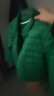 真維斯女裝2024冬季本命年蛇年時尚休閑簡約潮流百搭翻領女裝羽絨服G8 綠色8700 XL 曬單實拍圖