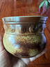 甌江（OUJIANG）龍泉甌江青瓷茶具配件雙色釉茶洗建水創(chuàng)意中式茶器 金鼓建水 棗皮色+梅子青 曬單實拍圖