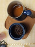 愛(ài)奢爾中秋節禮品實(shí)用伴手禮送員工泡茶杯茶水分離杯陶瓷杯子退伍紀念品 陶瓷杯辦公茶杯茶具 藍色 教師節禮物送老師退役退伍軍人禮物送戰友退休領(lǐng)導 曬單實(shí)拍圖