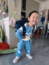 歡喜小熊兒童套裝女童秋裝寶寶分體衛(wèi)衣褲子兩件套嬰兒衣服春秋男童裝 曬單實(shí)拍圖