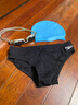 速比濤（Speedo）泳褲男ECO環(huán)保系列輕盈抗氯修身純色三角泳褲 黑色 34 曬單實拍圖