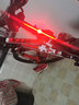 西騎者（WestBiking）自行車尾燈夜間爆閃爍夜騎燈強(qiáng)光高亮警示燈單車燈夜行燈騎行裝備 高亮尾燈電池款【三種模式】 曬單實(shí)拍圖
