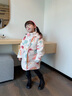 G.DUCKKIDS女童羽絨服中長(cháng)款加厚2025冬季新款童裝兒童韓版連帽小童寶寶外套 彩虹粉色 120 cm 曬單實(shí)拍圖