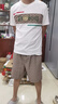 皮爾卡丹（pierre cardin）夏季冰絲短袖t恤男潮牌休閑運動(dòng)套裝寬松男士純棉短袖短褲兩件套 白色上衣+短褲 M (體重90-100斤) 曬單實(shí)拍圖
