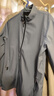 Canelin Kiskha夾克男士立領(lǐng)外套男商務(wù)休閑高品質(zhì)長袖衣服男裝簡約百搭上衣春裝 5571藍(lán)色夾克 2XL 碼 曬單實(shí)拍圖