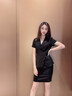 伊婭莎職業(yè)西裝套裝女夏季薄款短袖西服正裝氣質(zhì)美容師酒店珠寶店工作服 單件黑色外套 XL 推薦110-120斤 曬單實(shí)拍圖