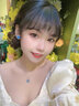 法琳羅鉑金項鏈女海洋之心PT950白金時尚首飾品水晶吊墜送女友送老婆紀念日生日禮物 鉑金O字鏈+兩克拉托帕石吊墜【免費刻字定制專屬】 曬單實拍圖