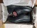 Skechers皮鞋男商务休闲鞋男低帮系带缓震软底耐磨通勤男鞋77156 BLK 41.5 实拍图