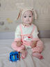纖絲鳥(niǎo)（TINSINO）嬰兒衣服寶寶棉毛哈衣爬服新生兒衣服A類(lèi)純棉春季衣服 粉色 曬單實(shí)拍圖