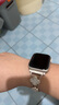 以奢國際適配蘋(píng)果applewatchS10/9/8/7/6/SE/5新款iWatch ultra2手表帶金屬幸運四葉草奢華水鉆女士女款 四葉草-星光色 42mm【S10代】?jì)H售表帶不含手表 曬單實(shí)拍圖