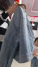 森馬（Semir）森柔牛仔|牛仔外套女短款翻領(lǐng)做舊衣服秋復(fù)古夾克小個子街頭 牛仔中藍(lán)88201 XL 曬單實拍圖