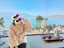 艾珠兒羊羔毛外套女秋冬季新款學(xué)生短款羊羔絨外套冬款女加厚棉衣棉服女 淺咖色立領(lǐng) 均碼 曬單實(shí)拍圖
