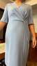 PORTS寶姿女裝空境藍疊片造型連衣裙LD8D144GWB003 BLUE M (6) 曬單實(shí)拍圖