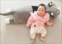 迪士尼（Disney）0-6個(gè)月8嬰兒5連體衣服3新生7春秋季1周歲女寶寶棉公主外出秋裝9 米色上衣草莓連體衣 73cm 73碼(3-7個(gè)月) 曬單實(shí)拍圖
