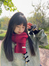 星玫蘭妃（star mei lan fei）精選澳洲純羊毛圍巾新款純色百搭男女生冬季保暖針織圍脖情侶 羊毛針織/紅色 現貨 曬單實(shí)拍圖