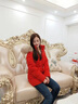 NY-EMMA中長(zhǎng)款羽絨服女士冬季高檔加厚保暖修身派克大毛領(lǐng)輕暖外套女 紅色（貉子真毛領(lǐng)） XL(建議110-125斤) 曬單實(shí)拍圖