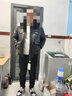 PERCOOL澳洲皮毛一體飛行服員皮夾克真皮皮衣男綿羊皮冬季翻領皮草外套厚 黑色 (皮毛一體) XL號 建議140-150斤 曬單實拍圖
