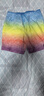 速比濤（Speedo）18英寸復(fù)古印花男子經(jīng)典沙灘褲游泳健身舒適快干 藍(lán)色/粉色 XL  曬單實(shí)拍圖