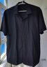 潮胖優(yōu)選加肥大碼短袖襯衫夏季薄款男士商務(wù)休閑特大號半袖襯衣肥佬職業(yè)裝 黑色 8XL (215) （建議290-320斤） 曬單實(shí)拍圖