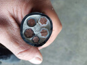 睿翟電纜線(xiàn)五芯國標銅芯電纜YJV4+1芯16/25/35/50/70/95平方電力電纜 YJV4*16+1*10平方 曬單實(shí)拍圖