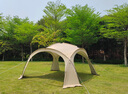 野營(yíng)客 穹頂天幕帳篷戶(hù)外家庭團建露營(yíng)遮陽(yáng)防曬防雨過(guò)夜大空間遮陽(yáng)棚 蛋殼色 曬單實(shí)拍圖