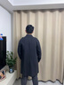 callisto卡利斯特【雙排扣 手工雙面羊毛大衣】秋冬男中長(cháng)款呢子外套保暖 深灰色 2XL （54碼） 曬單實(shí)拍圖