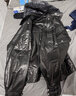 凱撒2026冬季新款油蠟牛皮連帽真皮羽絨服男脫卸牛皮皮衣男時(shí)尚外套潮 黑色 XL (175) (適合120-135斤) 曬單實(shí)拍圖
