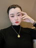 潮宏基 傳家寶傳承古法黃金項(xiàng)鏈女足金花絲鉆石套鏈送女友生日禮物YD 鏈長約42cm 曬單實(shí)拍圖