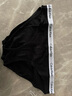 Calvin Klein CK女士三角內(nèi)褲3條裝 七夕情人節(jié)禮物 QD3588E 001黑色 M 曬單實(shí)拍圖