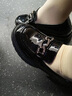 達芙妮厚底一腳蹬樂(lè )福鞋女2025春季新款單鞋女圓頭女鞋少女工作小皮鞋 黑色 37 曬單實(shí)拍圖