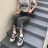 CHERY KALLY官網(wǎng)輕奢增高厚底鞋女2025新款松糕鞋黑色百搭休閑鞋時尚帆布女鞋 CHERY&KALLY 黑色 -增高6cm 35 曬單實拍圖