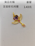 PINKBOXPINKBOX天使黃金吊墜足金999小仙女棒紫心油彩掛墜 現(xiàn)貨 曬單實(shí)拍圖