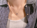 締晶月滿(mǎn)星河項鏈女925銀森系鎖骨鏈時(shí)尚氣質(zhì)老婆教師節禮物女老師 曬單實(shí)拍圖