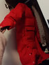 雪中飛童裝兒童羽絨服男童羽絨服中大童字母印花女童長(cháng)款羽絨服外套 紅色 170 曬單實(shí)拍圖