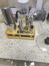 貝魯斯不銹鋼調酒器套裝雞尾酒雪克壺搖酒杯調酒工具手打檸檬茶奶茶工具 日式搖壺15件套（木架） 曬單實拍圖
