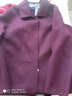 月影披夢(mèng)100%羊毛大衣外套澳毛毛呢大衣女長(cháng)款過(guò)膝雙面呢羊絨大衣大碼秋冬 瑪莎紫 常規 (100%羊毛) 3XL (135-145斤) 曬單實(shí)拍圖