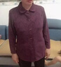 情羅蘭中老年女裝秋裝長袖襯衫女老年人媽媽裝秋季襯衣60歲80太太上衣服 淺紫【上衣】 2XL 【100-115斤】 曬單實拍圖