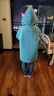 G·DUCK KIDS小黃鴨女童皮毛一體外套2025冬裝新款兒童洋氣中長款大衣寶寶加厚 孔雀藍 110 曬單實拍圖