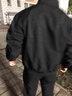 JEEP SPIRIT男士春秋季美式飛行員夾克外套男款立領三防教練工裝棒球服BF潮流 黑色 XL 曬單實拍圖