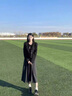 NicoleJolie半身裙女2025秋冬季新款百褶裙高腰顯瘦感裙子優(yōu)雅氣質(zhì)西裝中長裙 黑色 【四季款XZE898】 XL （建議125~145斤） 曬單實(shí)拍圖
