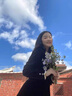 皮爾卡丹品牌女裝黑色連衣裙女早秋2022新款小眾設計拼接蕾絲V領(lǐng)中長(cháng)款金絲絨裙子 黑色 M 曬單實(shí)拍圖
