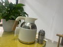 諾亞機(jī)械溫顯燜茶壺家用辦公大容量木柄紋泡茶壺316不銹鋼內(nèi)膽保溫壺 【升級(jí)茶倉(cāng)】?jī)?yōu)雅白 1.8L 曬單實(shí)拍圖