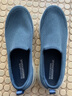 斯凱奇（Skechers）男鞋舒適一腳套休閑鞋輕便健步中老年百搭防滑運動(dòng)鞋54609 海軍藍色/灰色/NVGY 42.5 曬單實(shí)拍圖