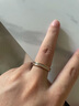Colaivkloia情侶戒指男女對戒316L精鋼一對滿天星素圈情人節(jié)生日禮物送男女友 T1K031-滿天星（玫瑰金） 美碼7號 曬單實拍圖