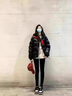 皮爾卡丹（pierre cardin）羽絨服男士2024新款白鴨絨連帽潮牌短款帥氣潮牌冬裝外套男冬季 YR681黑金短款 XL 曬單實(shí)拍圖
