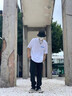 卡圖弛 短袖t恤男夏季新款寬松韓版潮流百搭五分半截袖男青少年學(xué)生純色簡(jiǎn)約高街港風(fēng)休閑圓領(lǐng)上衣服飾男裝 DT036白色 XL 曬單實(shí)拍圖