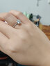 mini&yaya【一克拉莫桑石】結(jié)婚求婚表白銀戒指女七夕情人節(jié)禮物送女友老婆 【證書+閃耀燈盒】1克拉莫桑鉆戒 曬單實(shí)拍圖