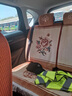 博紫適用純羊毛汽車坐墊四季坐墊地毯式純羊毛汽車坐墊短絨座套通用 米白色 加厚高密款不帶勁枕扶手 曬單實拍圖