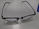 依視路（ESSILOR） 新款商務(wù)男鏡架時尚潮流鏡框女配依視路鏡片近視定制眼鏡 鈦+金屬-全框-4004BK-黑色 鏡框+依視路膜巖非球面1.56現(xiàn)片 曬單實拍圖